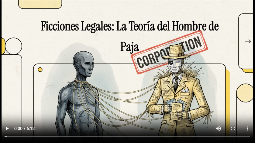 Imagen video: Ficciones Legales; La Teoría del Hombre de Paja
