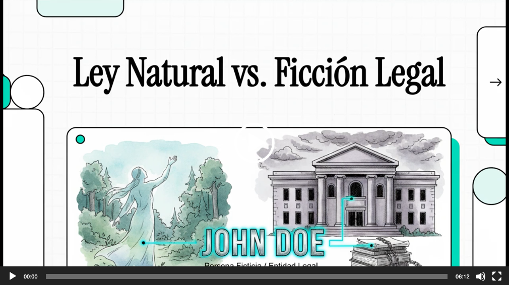 Imagen video: Ley Natural vs Ficción Legal